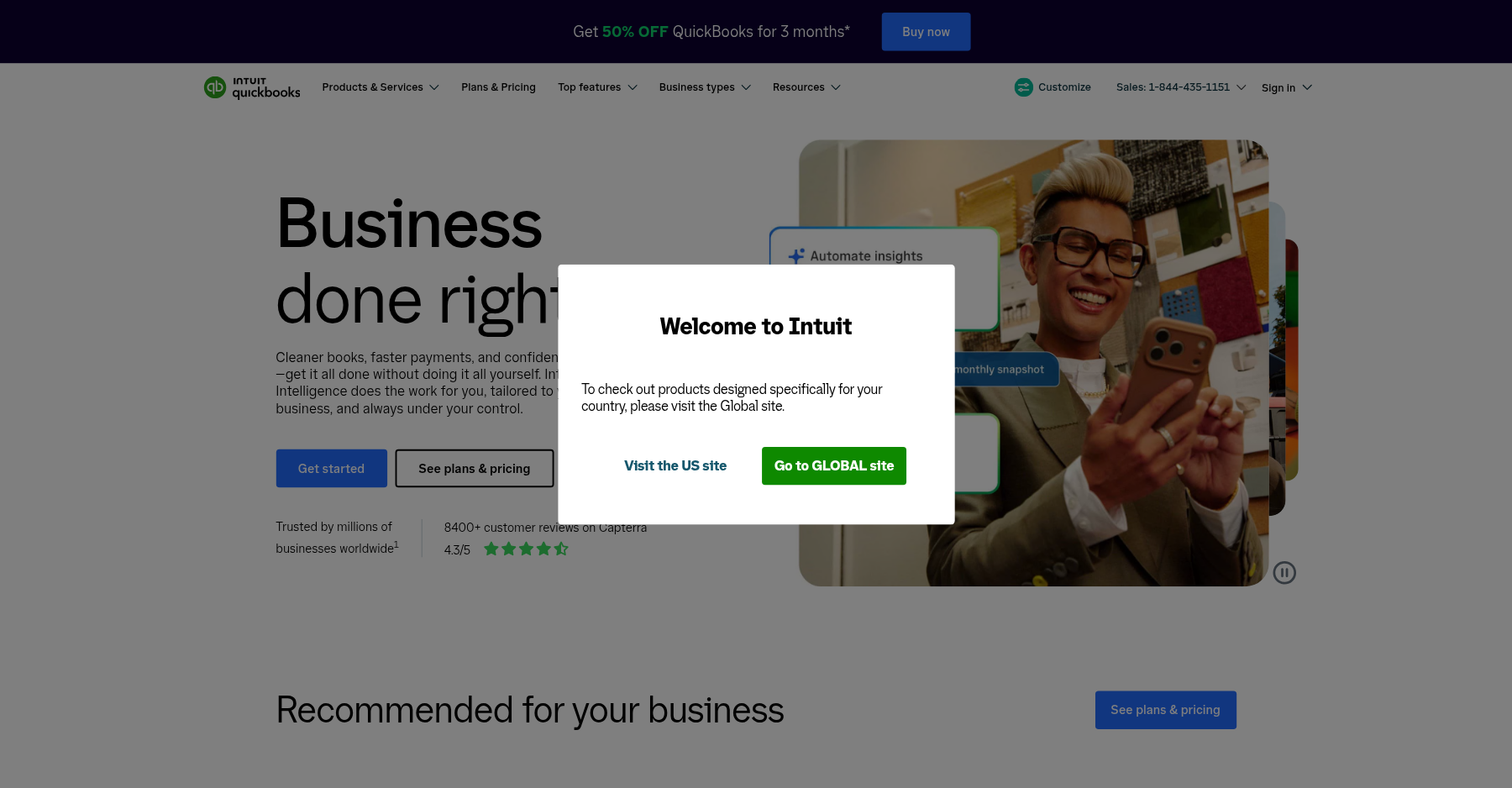 QuickBooks Online dashboard screenshot placeholder