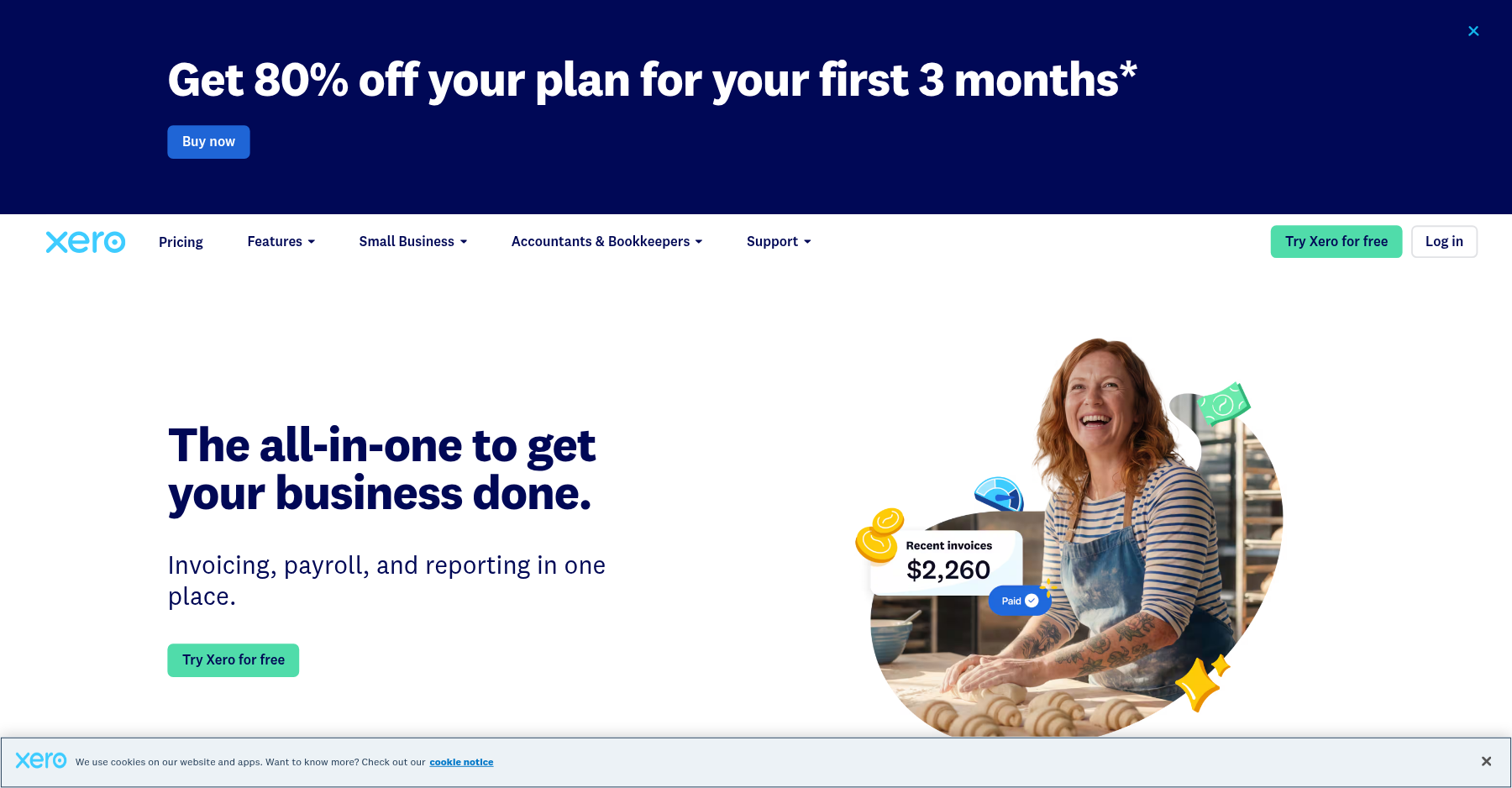 Xero dashboard screenshot placeholder